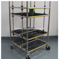 esd pcb vertical storage trolley cart