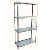 150cm light duty German market 4 tier garage metal shelves rack with metal board