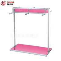 double pole clothes rack boutique clothes rack shop fittings floor standing clothes rack