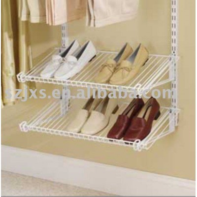 daily use shoes rack connectted with wall