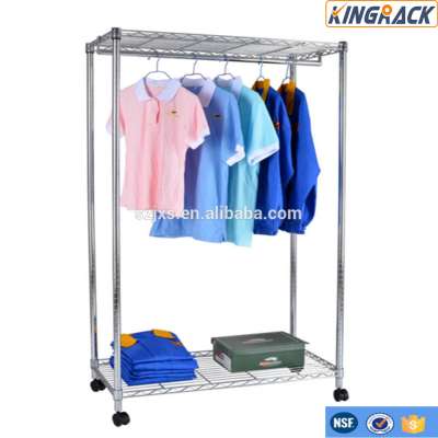 commercial garment rack hanger clothes shelf Light Duty Metal Clothes Shelves